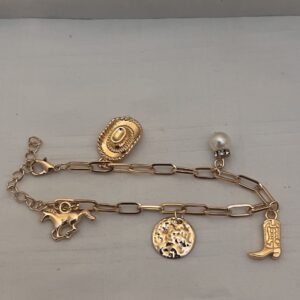 Gold Charm Bracelet