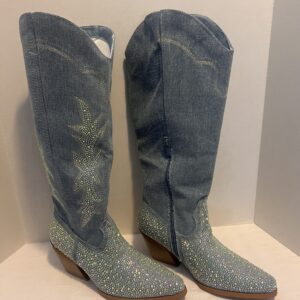 Bedazzled Demin Cowboy Boot